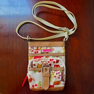 Lily Bloom Multicolor Woodland Forest Theme Crossbody